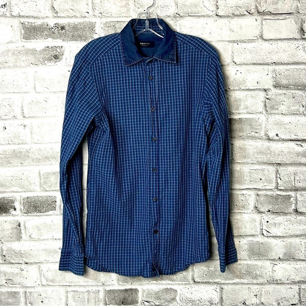 Z Zegna Sport Tapered Fit Casual Button Down